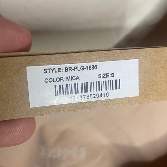 NWT Skims Naked Plunge Longline Bralette in Mica Size S - Picture 9 of 10